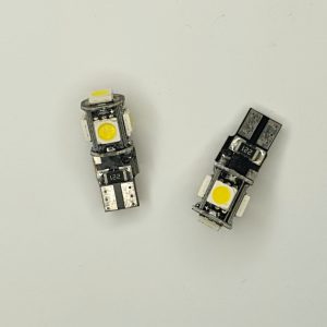 T10 5SMD 5050 White CANBUS Pair